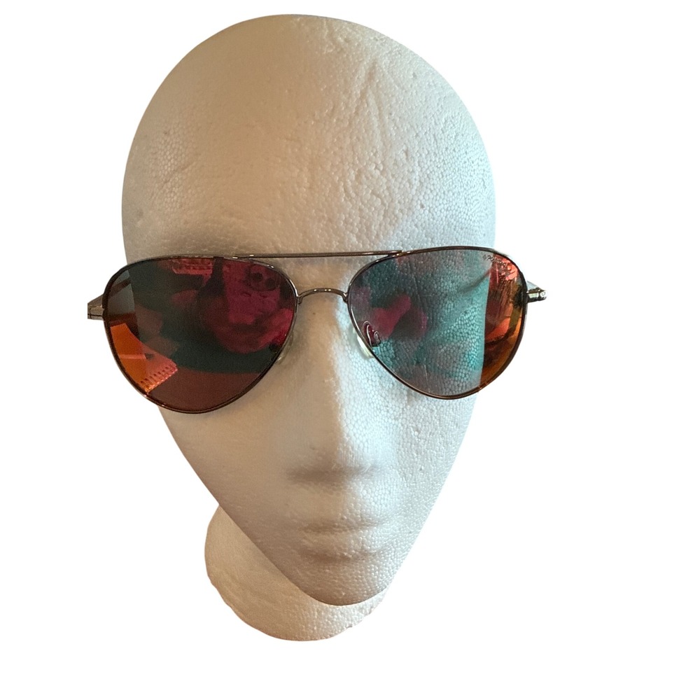 Polaroid Aviator Sunglasses Mens Womens Silver Frame Gradient Lenses‎ PLD 6012 N